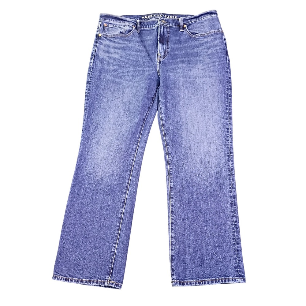 American Eagle Mens Original Bootcut Jeans 36x30 Medium Wash Easyflex Real Good
